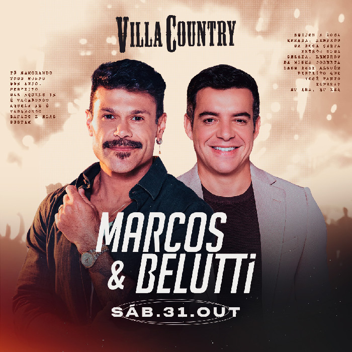 Marcos & Belutti prometem noite histórica no Villa Country com a turnê ‘Maiores de 18’ :: Sertanejo Hits Brasil