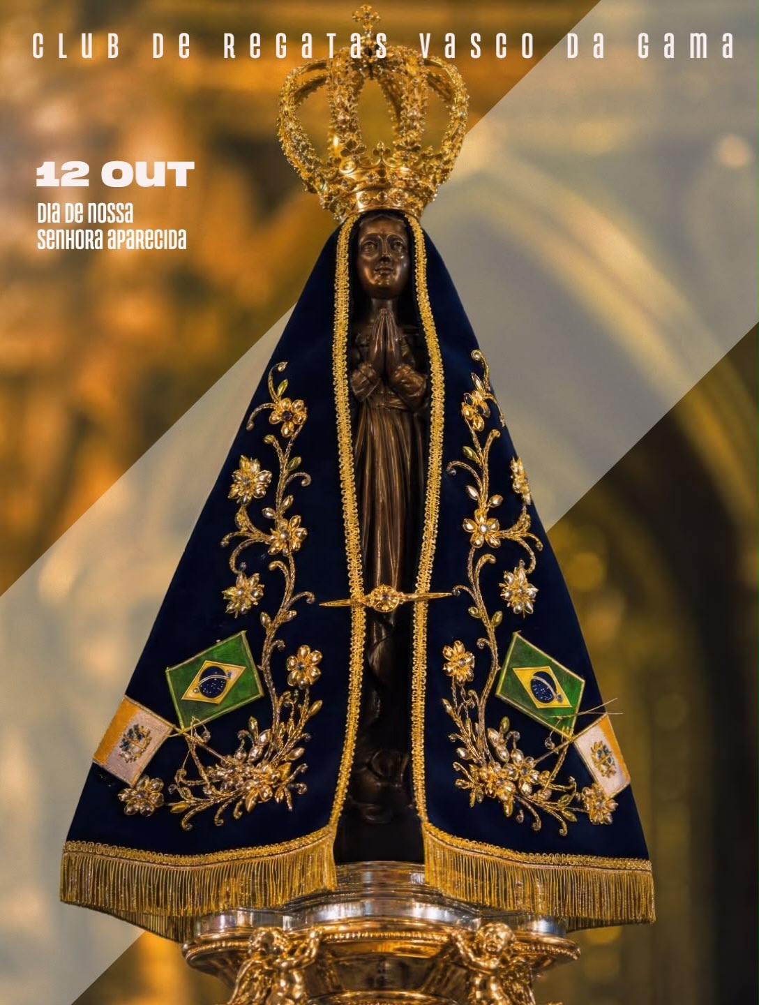 Vasco faz postagens por ocasião do Dia de Nossa Senhora Aparecida e do Dia das Crianças