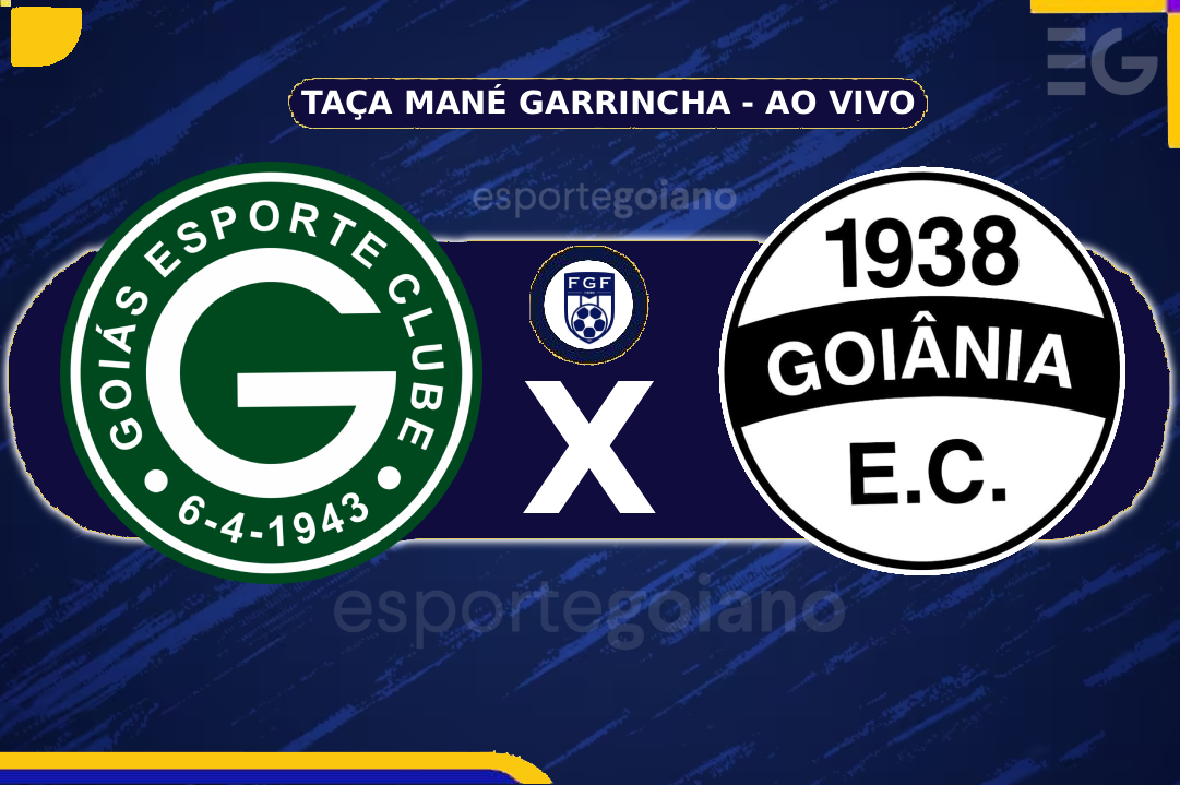 Ao vivo: Goiás x Goiânia – volta das quartas da Taça Mané Garrincha