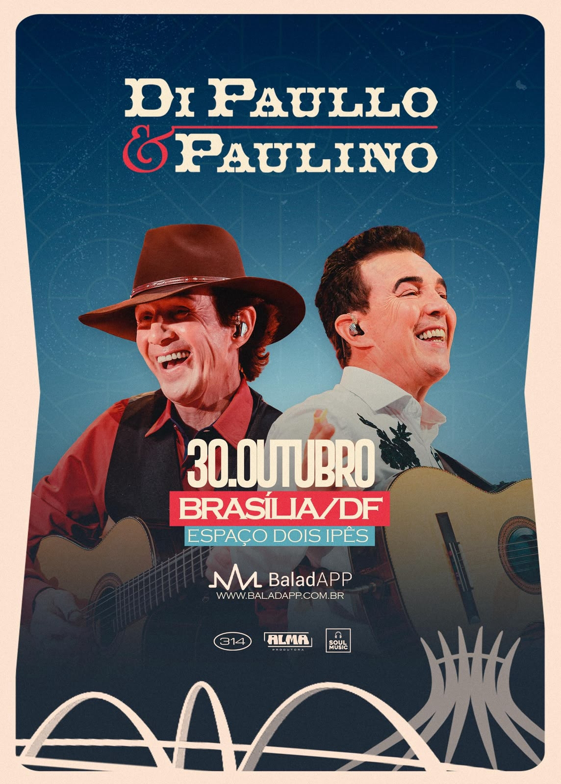 Di Paullo & Paulino levam grandes clássicos do sertanejo raiz a Brasília