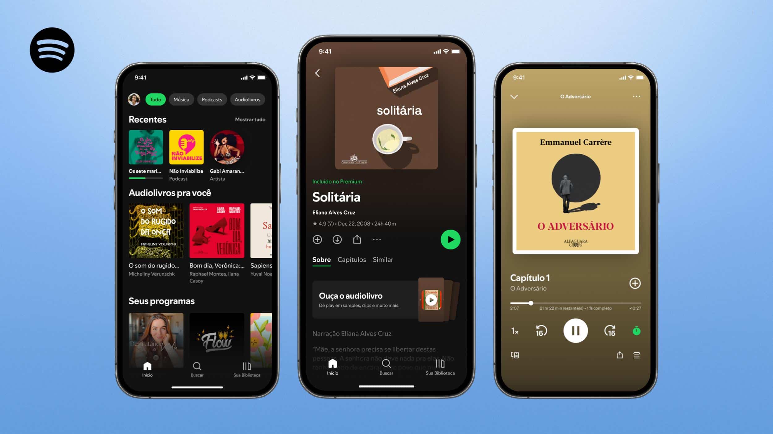 Spotify libera audiolivros para assinantes Premium no Brasil