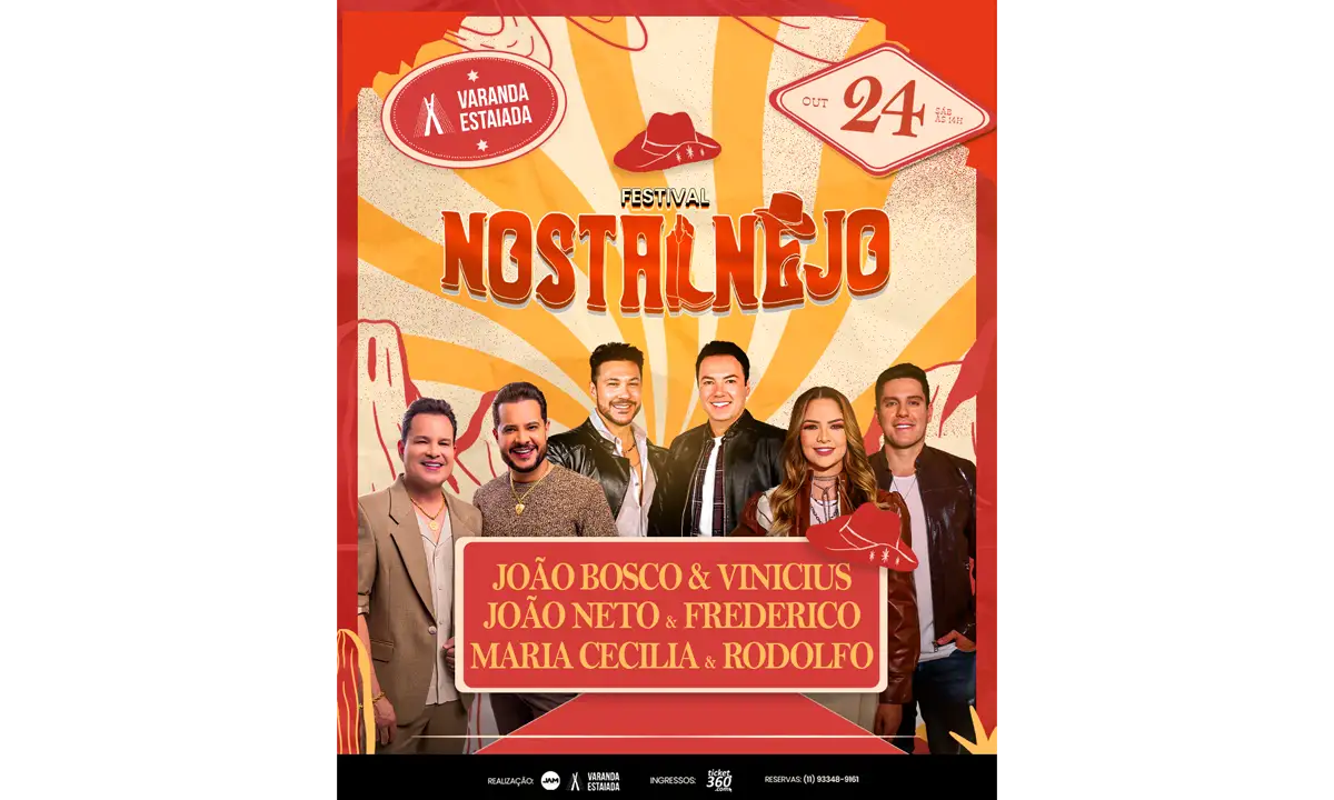 Varanda Estaiada Recebe Festival Nostalnejo Com Grandes Nomes Do Sertanejo Romântico Em São Paulo