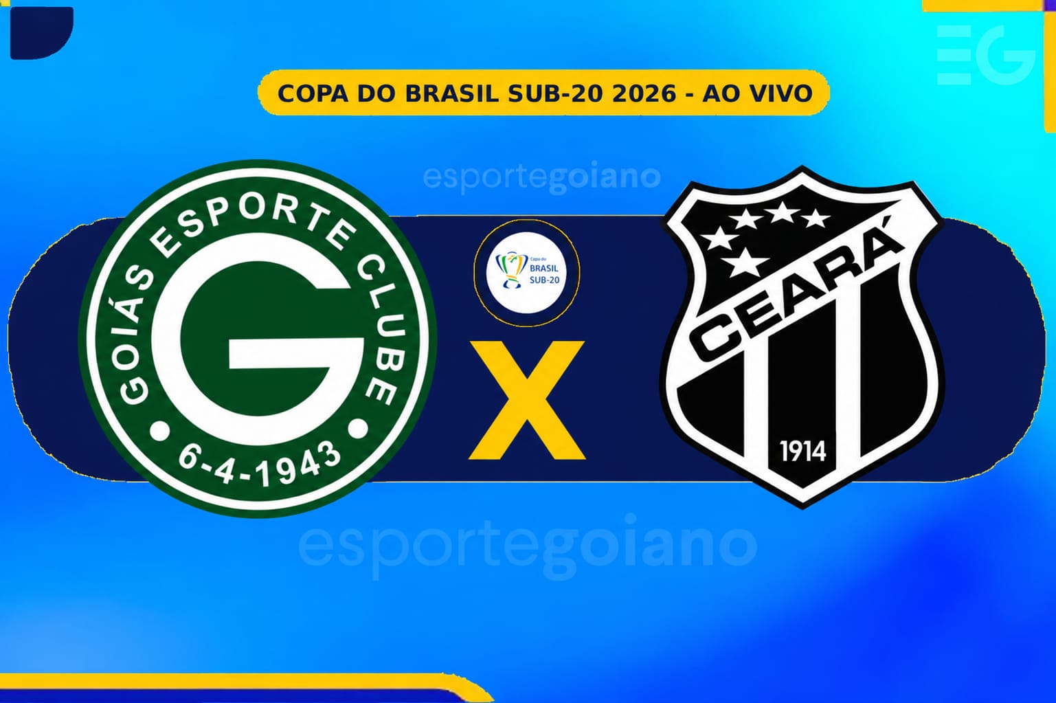Ao vivo: Goiás 2 x 0 Ceará – 3ª Fase da Copa do Brasil Sub-20 – EG