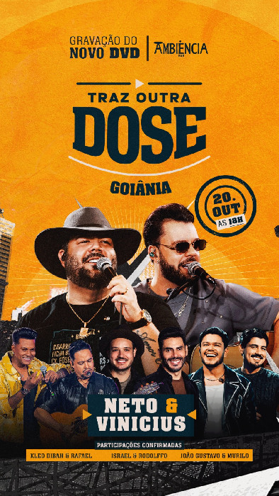 Neto & Vinícius gravam o DVD “Traz Outra Dose” em Goiânia :: Sertanejo Hits Brasil