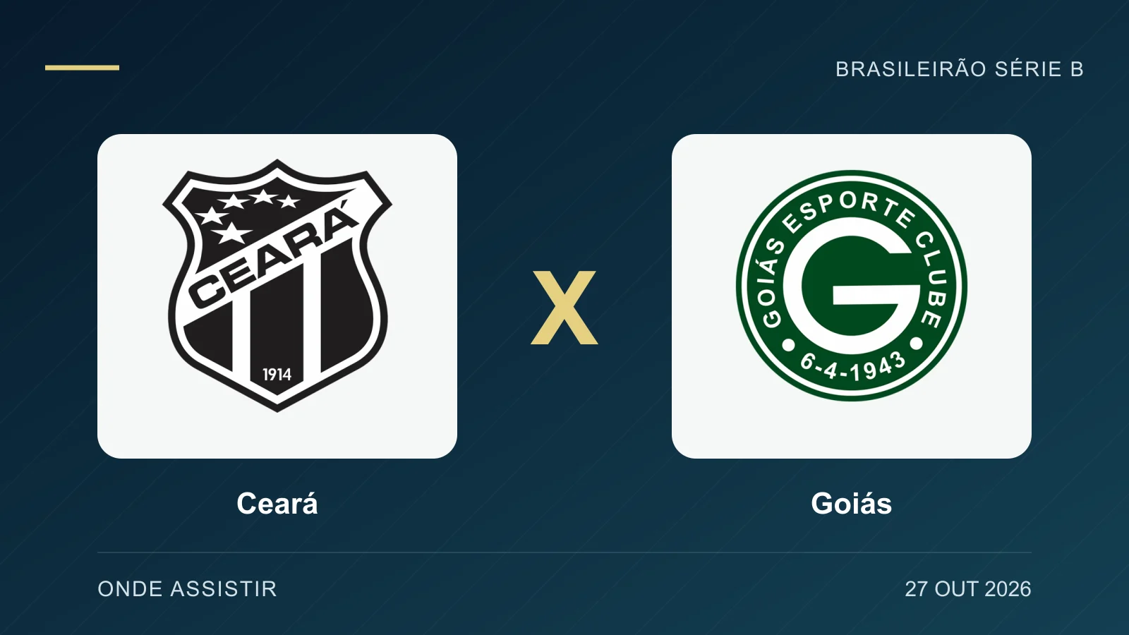 onde assistir ao vivo e horário hoje (27/10)