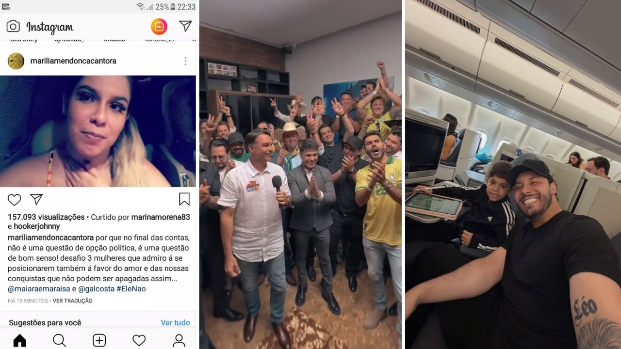 Murilo Huff é criticado após apoiar Flávio e internautas resgatam vídeo de Marília Mendonça contra Jair Bolsonaro em 2018