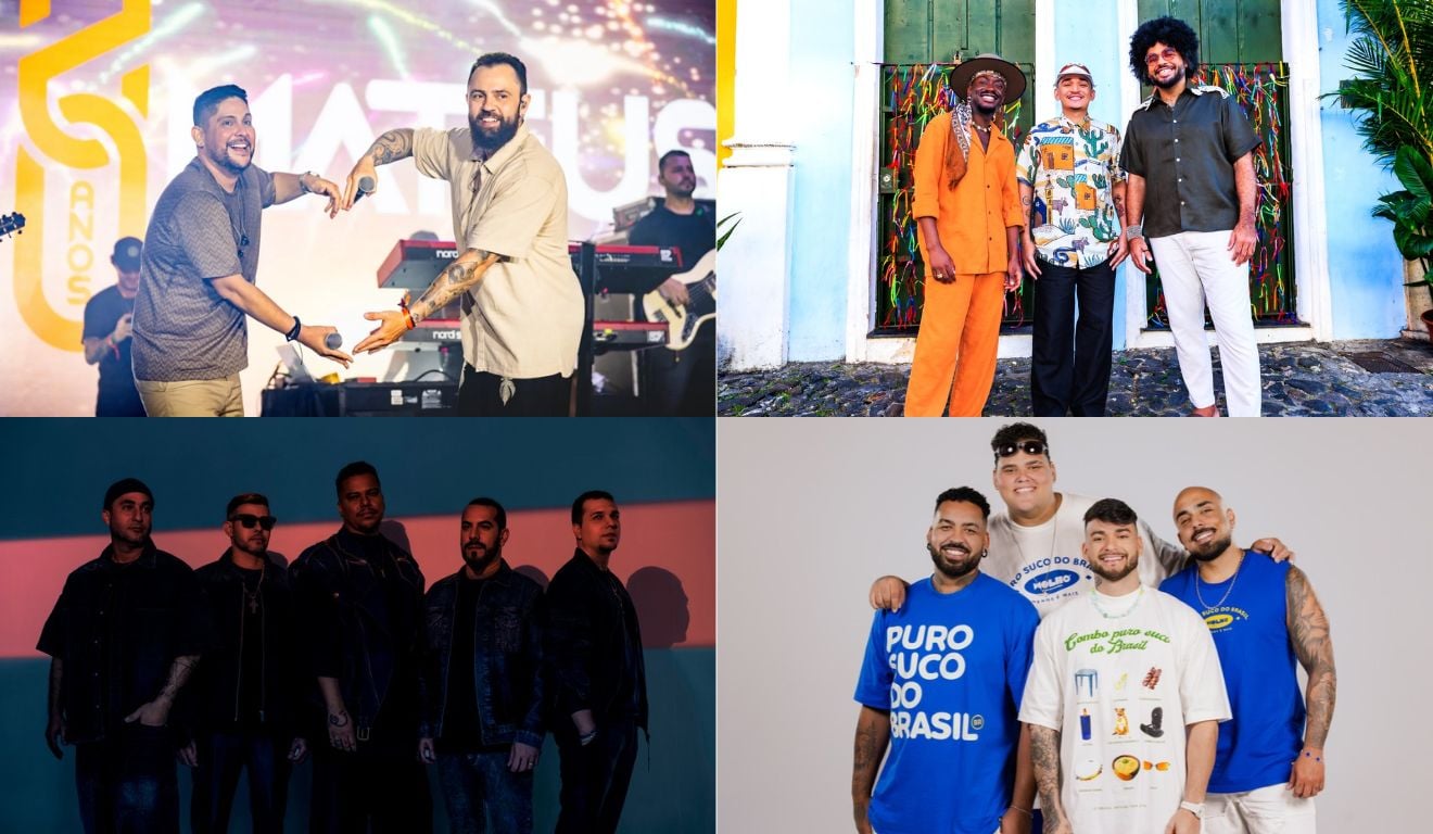 Jorge & Mateus, João Gomes, Sorriso Maroto e Menos é Mais