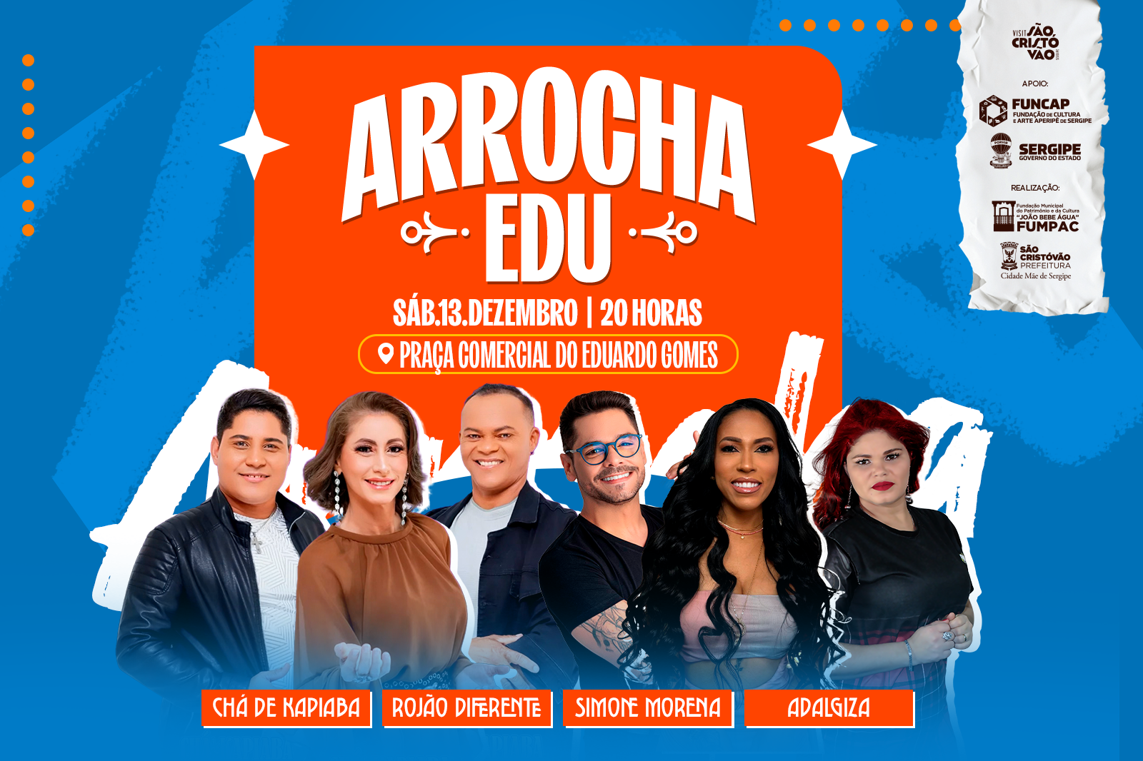 Primeira edição do Arrocha Edu acontece neste sábado em São Cristóvão – Prefeitura Municipal de São Cristóvão