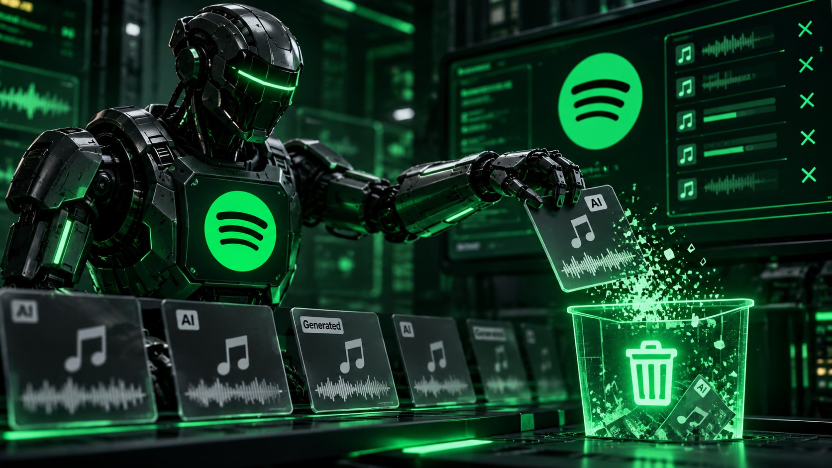 Spotify retira mais de 50 milhões de músicas das recomendações em ofensiva contra spam e conteúdo gerado por IA