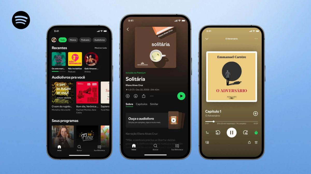 Spotify lança serviço de audiolivros no Brasil para assinantes – Agora Litoral