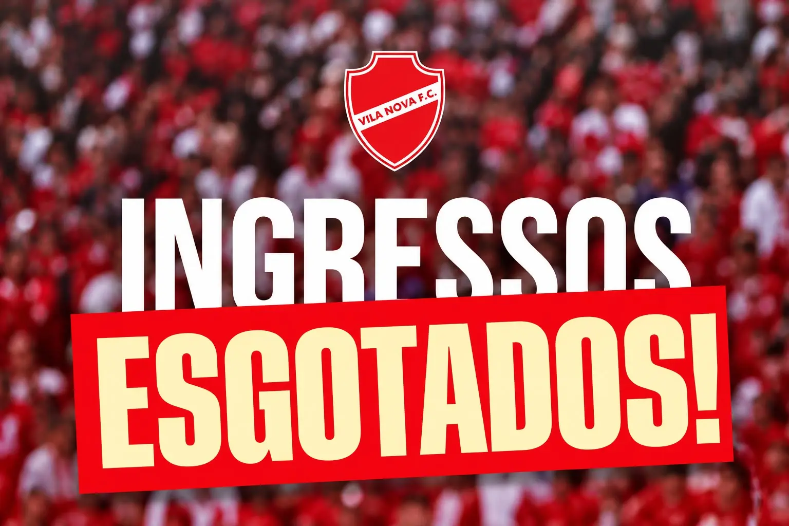 ingressos para jogo contra Novorizontino esgotam